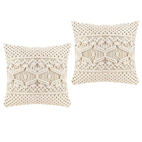 Urban Outfitters Throw Pillow Cover Macrame Case - Picture 4 of 8